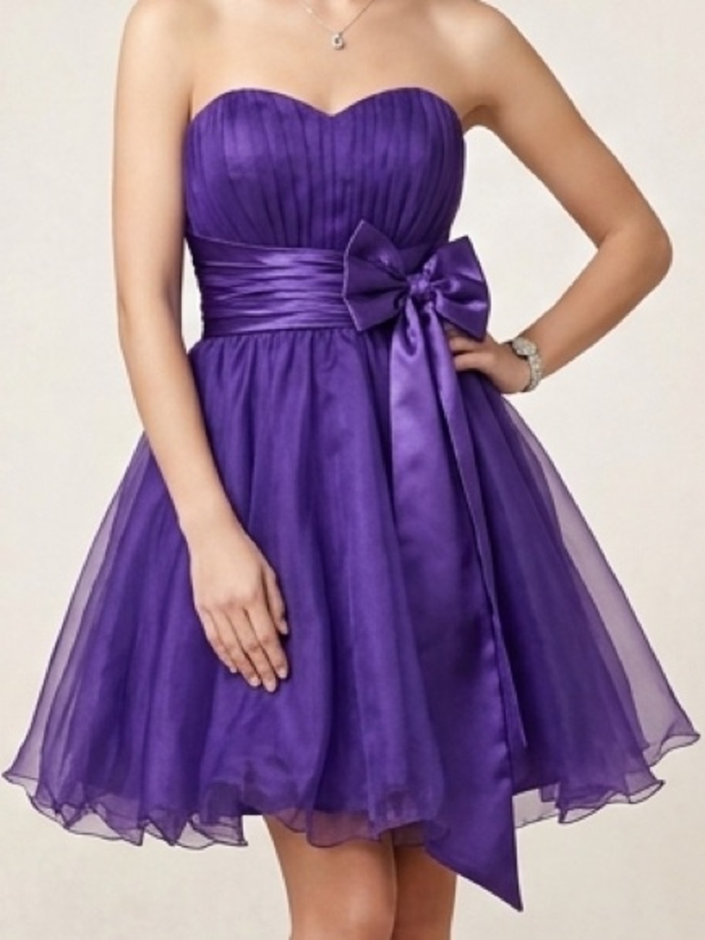 Beautifly Party Dress Size 8 New with Tags Strapsless Chiffon Pretty Formal